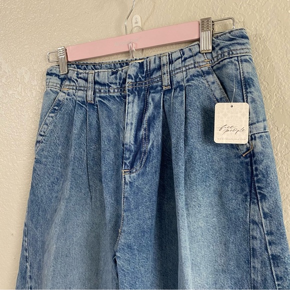 Free People We the Free Equinox Denim Trousers Jeans - Picture 7 of 8